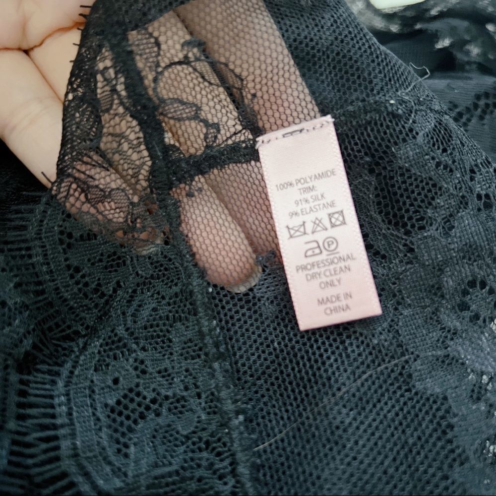 NWOT Agent Provocateur Black Lace Fionna Kaftan size S/M - Picture 11 of 12